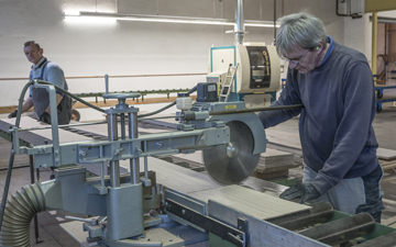 Working of raw Oak top layers